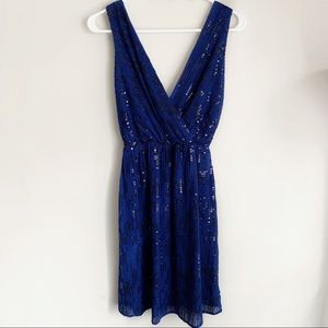 Express 🖤 Blue Sequin Dress